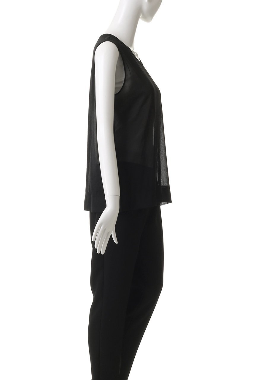 【エブール/ebure】の【8/15 0:00販売開始】【店舗限定】シアーストレッチ タンクトップブラウス 人気、トレンドファッション・服の通販 founy(ファニー) 　ファッション　Fashion　レディースファッション　Fashion for Women　トップス・カットソー　Cut & Sew Tops　キャミソール&ノースリーブ　Camisoles & Sleeveless Tops　シャツ・ブラウス・オフィスカジュアル　Elegant Blouses & Button-Ups　2025年　2025　2025-2026秋冬・A/W　Autumn/Winter 2025–26 AW25–26　インナー　Innerwear　ジャケット　Jacket, Outerwear　タンク　Tank Top, Sleeveless Top　ノースリーブ　Sleeveless, No-Sleeve　バランス　Balance, Style Balance　フィット　Fit, Slim Fit　エレガント 上品　Elegant　A/W・秋冬　Autumn/Winter　other-3|ID: prp329100004632817 ipo3291000000033341767