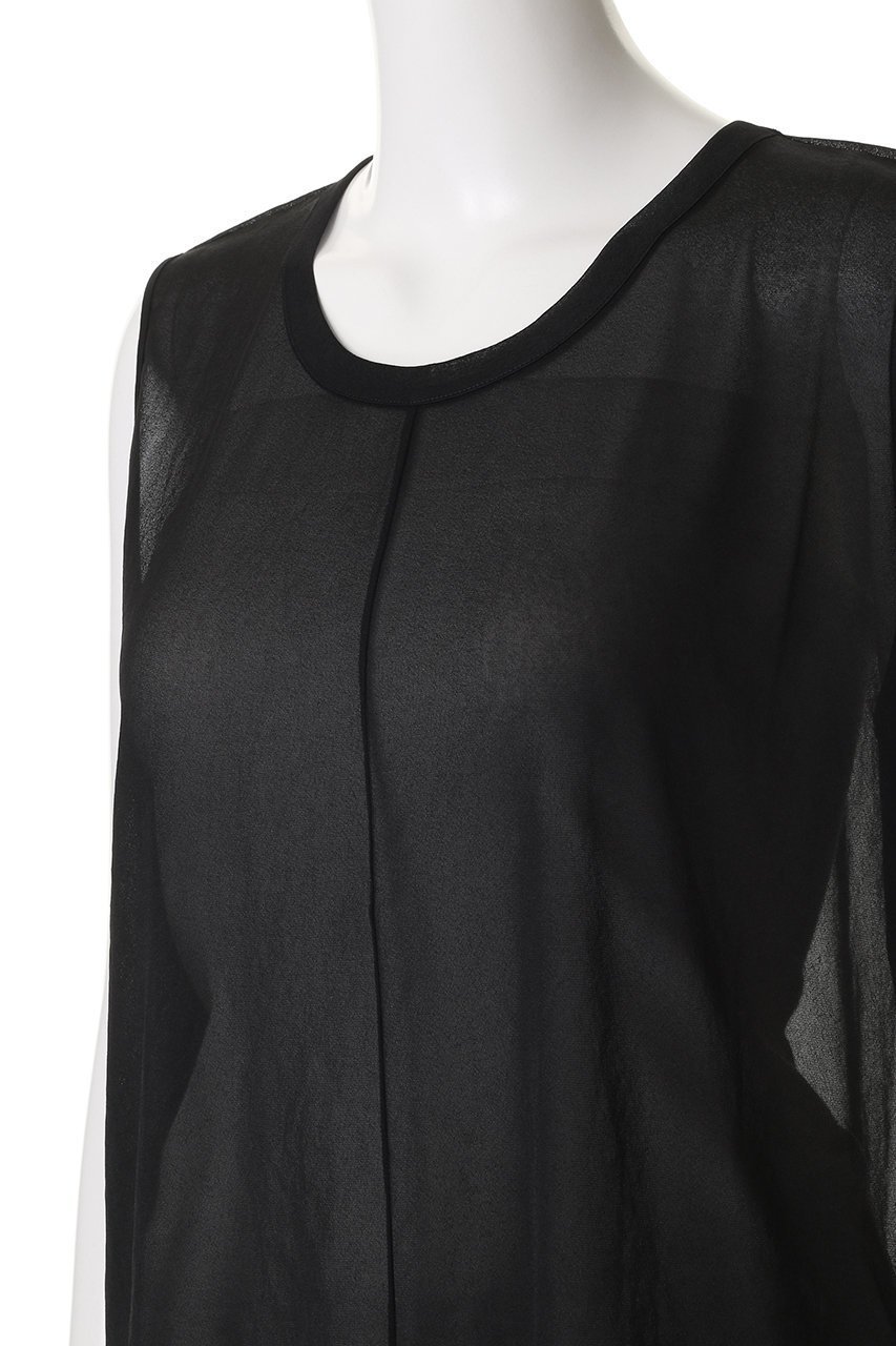 【エブール/ebure】の【8/15 0:00販売開始】【店舗限定】シアーストレッチ タンクトップブラウス 人気、トレンドファッション・服の通販 founy(ファニー) 　ファッション　Fashion　レディースファッション　Fashion for Women　トップス・カットソー　Cut & Sew Tops　キャミソール&ノースリーブ　Camisoles & Sleeveless Tops　シャツ・ブラウス・オフィスカジュアル　Elegant Blouses & Button-Ups　2025年　2025　2025-2026秋冬・A/W　Autumn/Winter 2025–26 AW25–26　インナー　Innerwear　ジャケット　Jacket, Outerwear　タンク　Tank Top, Sleeveless Top　ノースリーブ　Sleeveless, No-Sleeve　バランス　Balance, Style Balance　フィット　Fit, Slim Fit　エレガント 上品　Elegant　A/W・秋冬　Autumn/Winter　other-5|ID: prp329100004632817 ipo3291000000033341769
