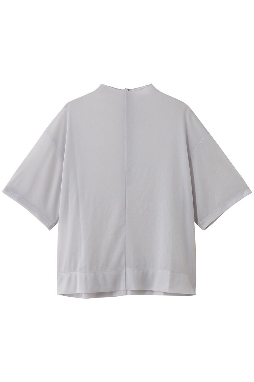 【エブール/ebure】の【8/15 0:00販売開始】【店舗限定】シアーストレッチ ボックスシルエットTブラウス インテリア・キッズ・メンズ・レディースファッション・服の通販 founy(ファニー) 　ファッション　Fashion　レディースファッション　Fashion for Women　トップス・カットソー　Cut & Sew Tops　シャツ・ブラウス・オフィスカジュアル　Elegant Blouses & Button-Ups　2025年　2025　2025-2026秋冬・A/W　Autumn/Winter 2025–26 AW25–26　インナー　Innerwear　ショート　Short, Short Length　スリーブ　Sleeve, Long Sleeve / Short Sleeve　ボックス　Boxy, Box Shape　エレガント 上品　Elegant　A/W・秋冬　Autumn/Winter　ライトグレー|ID: prp329100004632819 ipo3291000000033341774