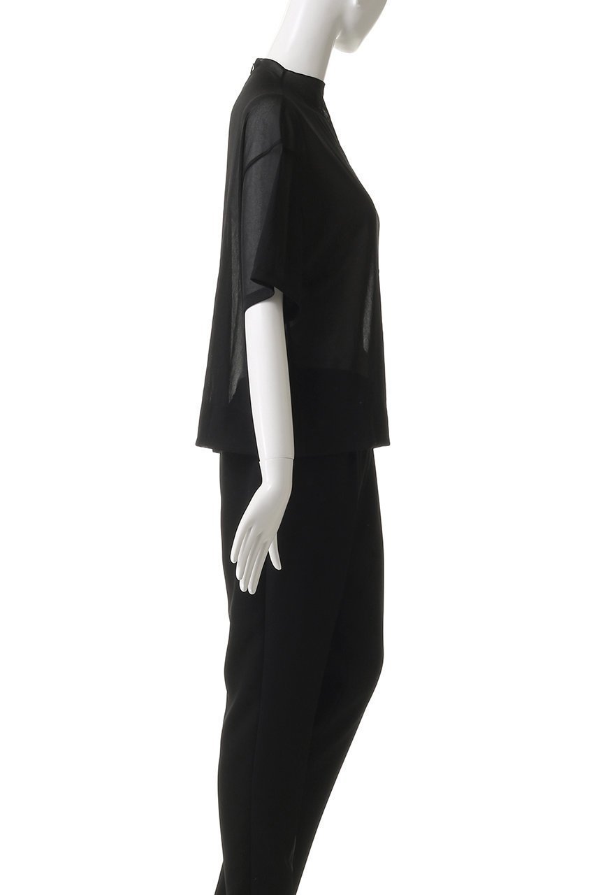 【エブール/ebure】の【8/15 0:00販売開始】【店舗限定】シアーストレッチ ボックスシルエットTブラウス 人気、トレンドファッション・服の通販 founy(ファニー) 　ファッション　Fashion　レディースファッション　Fashion for Women　トップス・カットソー　Cut & Sew Tops　シャツ・ブラウス・オフィスカジュアル　Elegant Blouses & Button-Ups　2025年　2025　2025-2026秋冬・A/W　Autumn/Winter 2025–26 AW25–26　インナー　Innerwear　ショート　Short, Short Length　スリーブ　Sleeve, Long Sleeve / Short Sleeve　ボックス　Boxy, Box Shape　エレガント 上品　Elegant　A/W・秋冬　Autumn/Winter　other-3|ID: prp329100004632819 ipo3291000000033341779