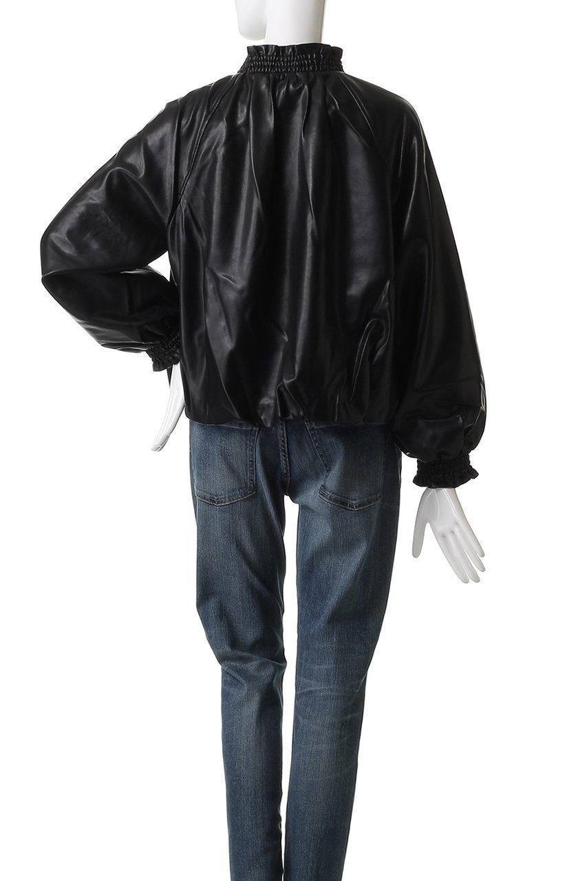 【マリリンムーン/MARILYN MOON】のソフトフェイクレザーブルゾン 人気、トレンドファッション・服の通販 founy(ファニー) ファッション Fashion レディースファッション Fashion for Women アウター Coat / Outerwear Collection レディースジャケット・軽アウター Jackets ブルゾンジャケット・スポーティアウター Blouson Jackets ギャザー Gathered, Ruffled シャーリング Shirring, Ruched ジャケット Jacket, Outerwear バルーン Balloon, Balloon Silhouette フリル Frill, Ruffle ブルゾン Blouson, Bomber Jacket ボトム Bottoms, Lower Wear モダン Modern, Contemporary 秋 Autumn other-4|ID: prp329100004632825 ipo3291000000035562468