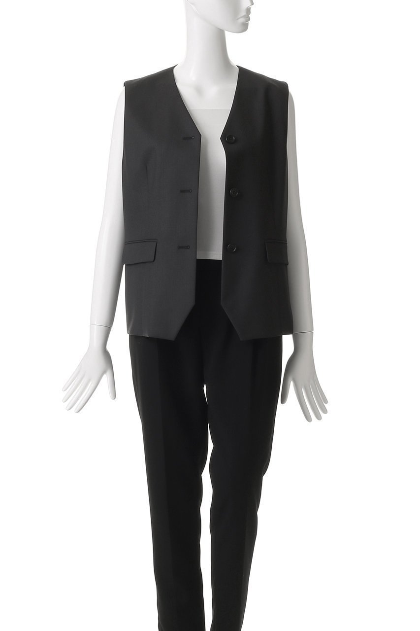 【エブール/ebure】の【8/15 0:00販売開始】【店舗限定】ハイカウントオックスウール ショートジレ 人気、トレンドファッション・服の通販 founy(ファニー) 　ファッション　Fashion　レディースファッション　Fashion for Women　アウター　Coat / Outerwear Collection　レディースジャケット・軽アウター　Jackets　2025年　2025　2025-2026秋冬・A/W　Autumn/Winter 2025–26 AW25–26　カットソー　Cut and Sewn Top　ショート　Short, Short Length　ジャケット　Jacket, Outerwear　セットアップ　Set-Up, Coordinated Outfit　ベスト　Vest, Waistcoat　エレガント 上品　Elegant　A/W・秋冬　Autumn/Winter　other-7|ID: prp329100004632829 ipo3291000000033341854