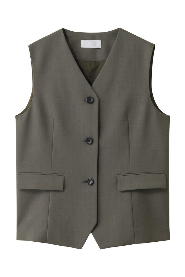 【エブール/ebure】の【店舗限定】ハイカウントオックスウール ショートジレ インテリア・キッズ・メンズ・レディースファッション・服の通販 founy(ファニー) https://founy.com/ ファッション Fashion レディースファッション Fashion for Women アウター Coat / Outerwear Collection レディースジャケット・軽アウター Jackets カットソー Cut and Sewn Top ショート Short, Short Length ジャケット Jacket, Outerwear セットアップ Set-Up, Coordinated Outfit ベスト Vest, Waistcoat エレガント 上品 Elegant |ID: prp329100004632829 ipo3291000000035701897