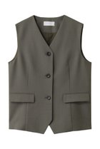 【エブール/ebure】の【店舗限定】ハイカウントオックスウール ショートジレ カーキ|ID: prp329100004632829 ipo3291000000035701899