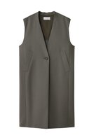 【エブール/ebure】の【店舗限定】ハイカウントオックスウール ロングジレ 人気、トレンドファッション・服の通販 founy(ファニー) ファッション Fashion レディースファッション Fashion for Women アウター Coat / Outerwear Collection レディースジャケット・軽アウター Jackets カッティング Cutting Detail ジャケット Jacket, Outerwear センター Center, Center Line ベスト Vest, Waistcoat ボックス Boxy, Box Shape マニッシュ Mannish, Boyish |ID:prp329100004632831