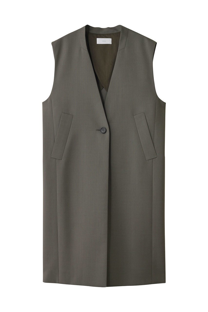 【エブール/ebure】の【店舗限定】ハイカウントオックスウール ロングジレ 人気、トレンドファッション・服の通販 founy(ファニー) 　ファッション　Fashion　レディースファッション　Fashion for Women　アウター　Coat / Outerwear Collection　レディースジャケット・軽アウター　Jackets　カッティング　Cutting Detail　ジャケット　Jacket, Outerwear　センター　Center, Center Line　ベスト　Vest, Waistcoat　ボックス　Boxy, Box Shape　マニッシュ　Mannish, Boyish　再入荷　Restock / Back in Stock　 other-1|ID: prp329100004632831 ipo3291000000035321313