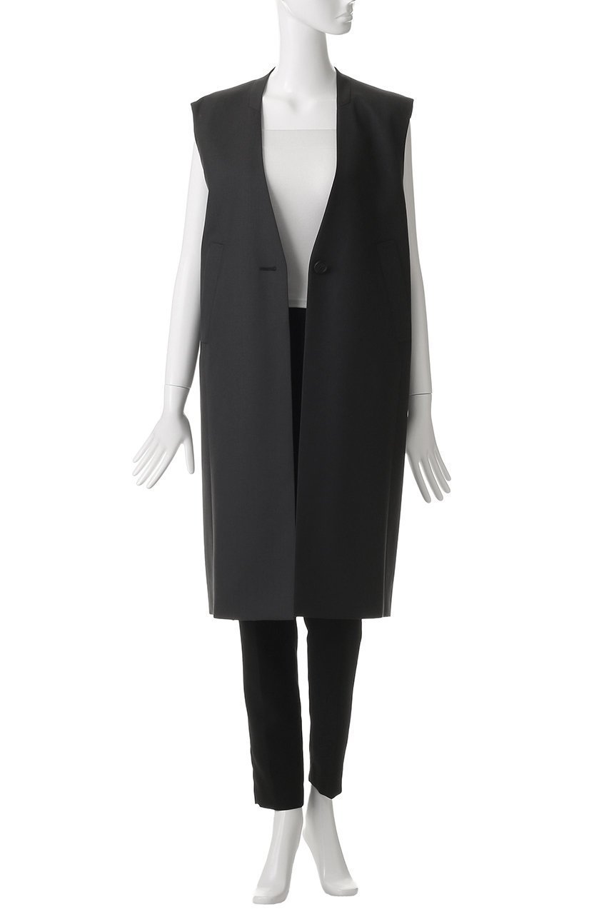 【エブール/ebure】の【店舗限定】ハイカウントオックスウール ロングジレ 人気、トレンドファッション・服の通販 founy(ファニー) 　ファッション　Fashion　レディースファッション　Fashion for Women　アウター　Coat / Outerwear Collection　レディースジャケット・軽アウター　Jackets　カッティング　Cutting Detail　ジャケット　Jacket, Outerwear　センター　Center, Center Line　ベスト　Vest, Waistcoat　ボックス　Boxy, Box Shape　マニッシュ　Mannish, Boyish　再入荷　Restock / Back in Stock　other-7|ID: prp329100004632831 ipo3291000000035321321