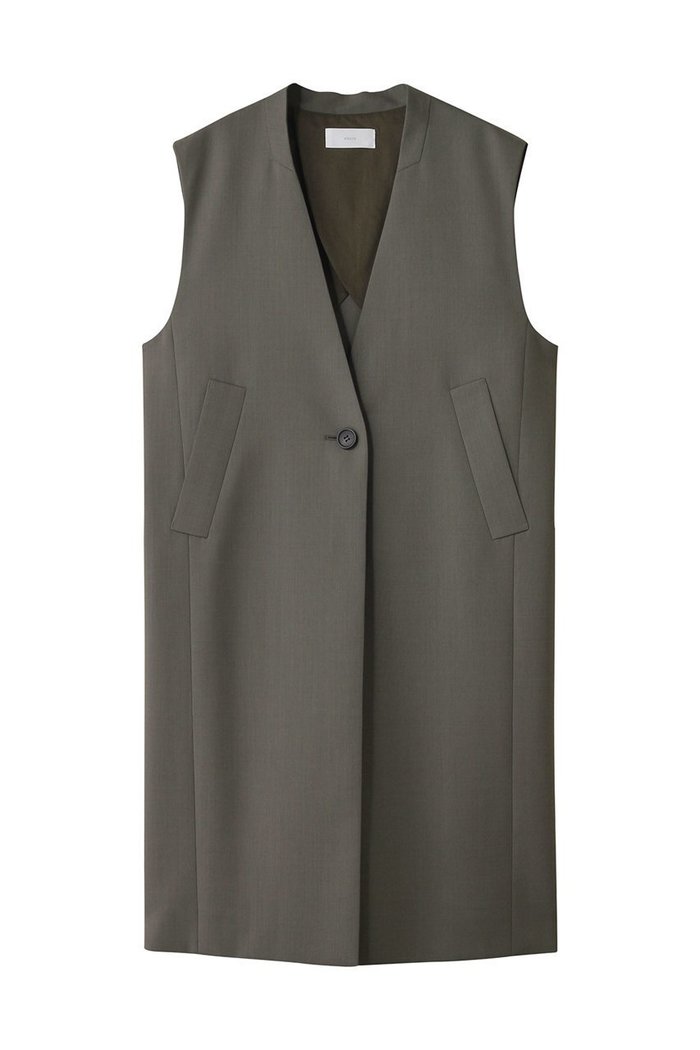 【エブール/ebure】の【店舗限定】ハイカウントオックスウール ロングジレ インテリア・キッズ・メンズ・レディースファッション・服の通販 founy(ファニー) https://founy.com/ ファッション Fashion レディースファッション Fashion for Women アウター Coat / Outerwear Collection レディースジャケット・軽アウター Jackets カッティング Cutting Detail ジャケット Jacket, Outerwear センター Center, Center Line ベスト Vest, Waistcoat ボックス Boxy, Box Shape マニッシュ Mannish, Boyish |ID: prp329100004632831 ipo3291000000036047635