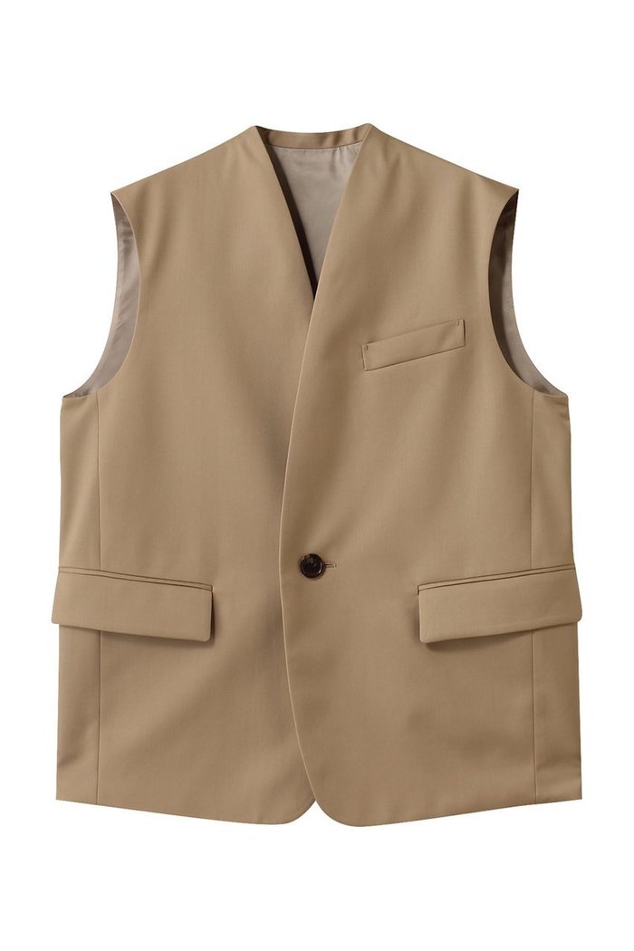 【デパリエ/DEPAREILLE】のウールギャバジンジレ インテリア・キッズ・メンズ・レディースファッション・服の通販 founy(ファニー) https://founy.com/ ファッション Fashion レディースファッション Fashion for Women アウター Coat / Outerwear Collection レディースジャケット・軽アウター Jackets おすすめ Recommended / Our Picks ジャケット Jacket, Outerwear ベスト Vest, Waistcoat ワイド Wide, Wide Fit エレガント 上品 Elegant |ID: prp329100004632833 ipo3291000000035562480