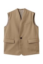 【デパリエ/DEPAREILLE】のウールギャバジンジレ キャメル|ID: prp329100004632833 ipo3291000000035562483