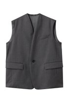 【デパリエ/DEPAREILLE】のウールギャバジンジレ チャコールグレー|ID: prp329100004632833 ipo3291000000035562484