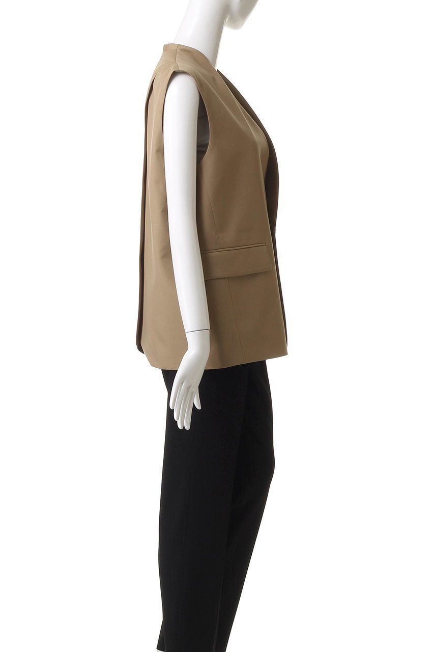 【デパリエ/DEPAREILLE】のウールギャバジンジレ 人気、トレンドファッション・服の通販 founy(ファニー) 　ファッション　Fashion　レディースファッション　Fashion for Women　アウター　Coat / Outerwear Collection　レディースジャケット・軽アウター　Jackets　おすすめ　Recommended / Our Picks　ジャケット　Jacket, Outerwear　ベスト　Vest, Waistcoat　ワイド　Wide, Wide Fit　エレガント 上品　Elegant　other-3|ID: prp329100004632833 ipo3291000000035610685