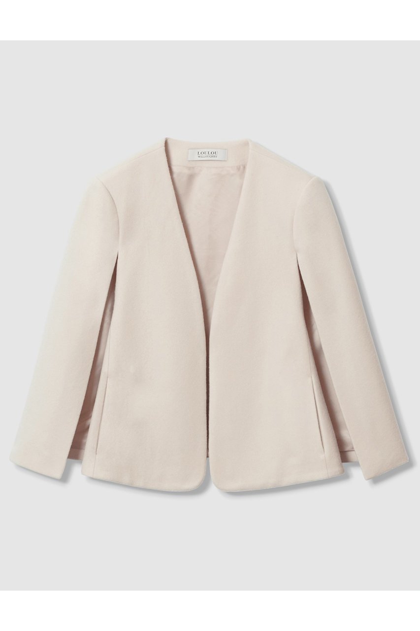 【アルアバイル/allureville】の【LOULOU WILLOUGHBY】ビーバーケープジャケット インテリア・キッズ・メンズ・レディースファッション・服の通販 founy(ファニー) 　ファッション　Fashion　レディースファッション　Fashion for Women　アウター　Coat / Outerwear Collection　レディースジャケット・軽アウター　Jackets　ジャケット　Jacket, Outerwear　定番　Standard, Basic Item　防寒　Cold Protection, Winter-Ready　ライトベージュ|ID: prp329100004632837 ipo3291000000035562499