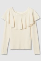【アルアバイル/allureville】の【LOULOU WILLOUGHBY】ラッフルオフショルプルオーバー 人気、トレンドファッション・服の通販 founy(ファニー) ファッション Fashion レディースファッション Fashion for Women トップス・カットソー Cut & Sew Tops ニット Knit Tops & Sweaters カジュアルプルオーバー・ニットトップス Pullovers & Knit Tops / Casual Pullovers 2025年 2025 2025-2026秋冬・A/W Autumn/Winter 2025–26 AW25–26 おすすめ Recommended / Our Picks ラッフル Ruffle, Frill A/W・秋冬 Autumn/Winter |ID:prp329100004632839