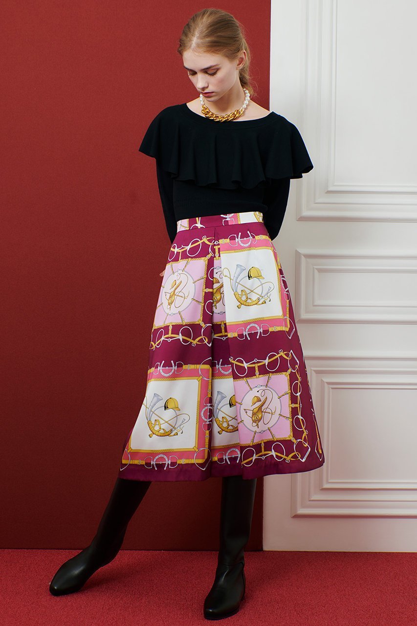 【アルアバイル/allureville】の【LOULOU WILLOUGHBY】ラッフルオフショルプルオーバー 人気、トレンドファッション・服の通販 founy(ファニー) 　ファッション　Fashion　レディースファッション　Fashion for Women　トップス・カットソー　Cut & Sew Tops　ニット　Knit Tops & Sweaters　カジュアルプルオーバー・ニットトップス　Pullovers & Knit Tops / Casual Pullovers　おすすめ　Recommended / Our Picks　ラッフル　Ruffle, Frill　other-3|ID: prp329100004632839 ipo3291000000035562526