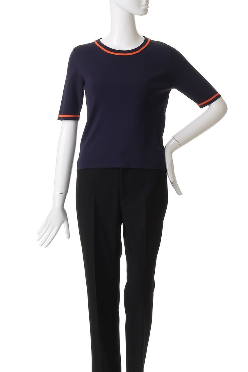 【アルアバイル/allureville】の総針コンパクトクルーNC プルオーバー 人気、トレンドファッション・服の通販 founy(ファニー) 　ファッション　Fashion　レディースファッション　Fashion for Women　トップス・カットソー　Cut & Sew Tops　ニット　Knit Tops & Sweaters　カジュアルプルオーバー・ニットトップス　Pullovers & Knit Tops / Casual Pullovers　2025年　2025　2025-2026秋冬・A/W　Autumn/Winter 2025–26 AW25–26　コンパクト　Compact, Small Size　デニム　Denim, Jeans Material　フィット　Fit, Slim Fit　フレア　Flare, Flared　A/W・秋冬　Autumn/Winter　other-2|ID: prp329100004632845 ipo3291000000033341969