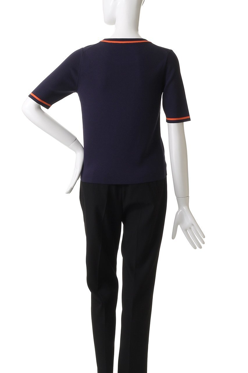 【アルアバイル/allureville】の総針コンパクトクルーNC プルオーバー 人気、トレンドファッション・服の通販 founy(ファニー) 　ファッション　Fashion　レディースファッション　Fashion for Women　トップス・カットソー　Cut & Sew Tops　ニット　Knit Tops & Sweaters　カジュアルプルオーバー・ニットトップス　Pullovers & Knit Tops / Casual Pullovers　2025年　2025　2025-2026秋冬・A/W　Autumn/Winter 2025–26 AW25–26　コンパクト　Compact, Small Size　デニム　Denim, Jeans Material　フィット　Fit, Slim Fit　フレア　Flare, Flared　A/W・秋冬　Autumn/Winter　other-4|ID: prp329100004632845 ipo3291000000033341971