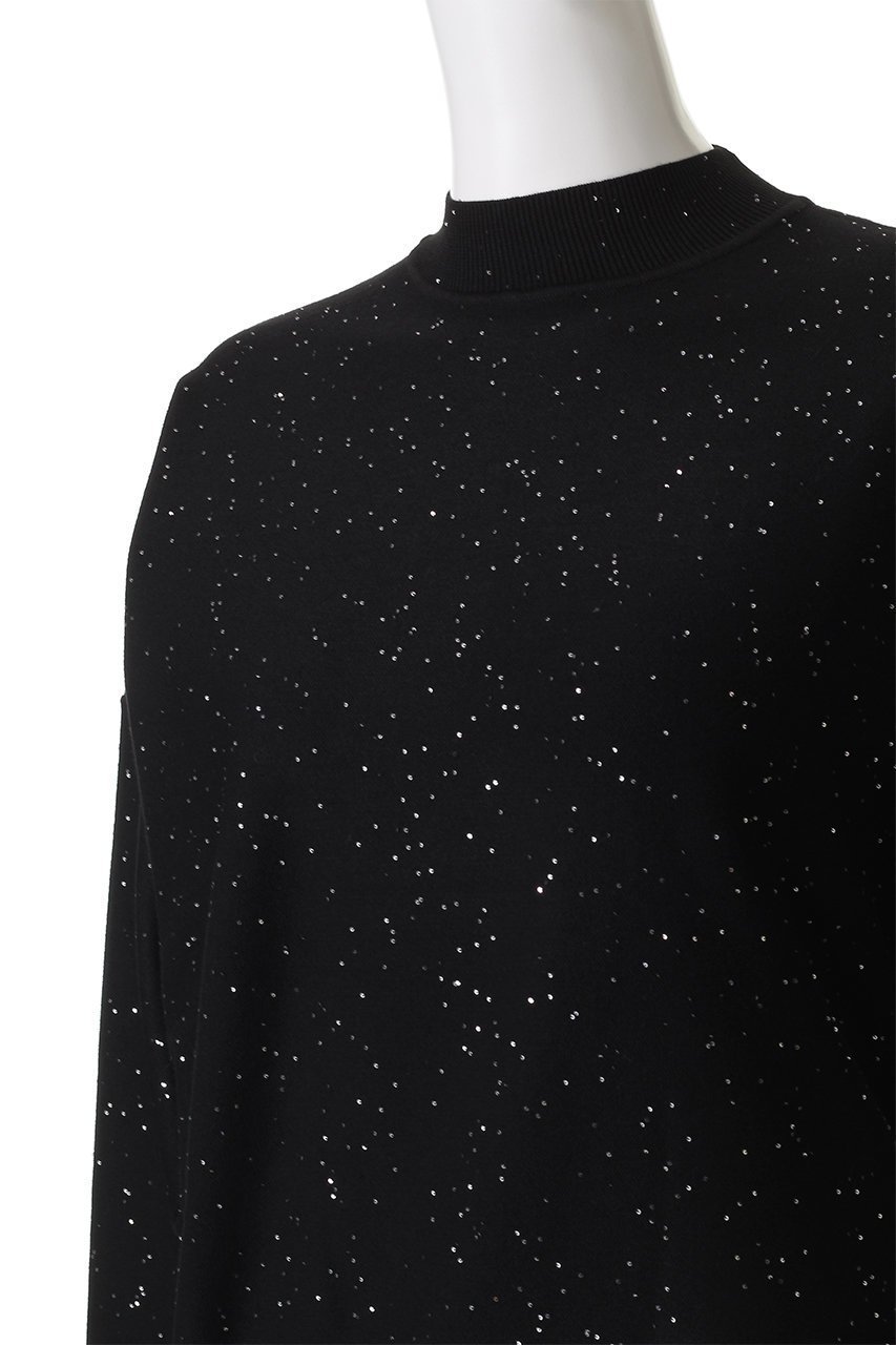 【ドメル/DOMELLE】のスパンコール リブ セーター 人気、トレンドファッション・服の通販 founy(ファニー) 　ファッション　Fashion　レディースファッション　Fashion for Women　トップス・カットソー　Cut & Sew Tops　ニット　Knit Tops & Sweaters　カジュアルプルオーバー・ニットトップス　Pullovers & Knit Tops / Casual Pullovers　2025年　2025　2025-2026秋冬・A/W　Autumn/Winter 2025–26 AW25–26　アシンメトリー　Asymmetrical Style　クール　Cool, Chic　シンプル　Simple, Minimal　スウェット / スエット　Sweatshirt, Sweatwear　ストレッチ　Stretch, Stretchy Fabric　スパンコール　Sequins, Sequin Embellishment　セーター　Sweater, Knitwear　A/W・秋冬　Autumn/Winter　other-5|ID: prp329100004632847 ipo3291000000033341984
