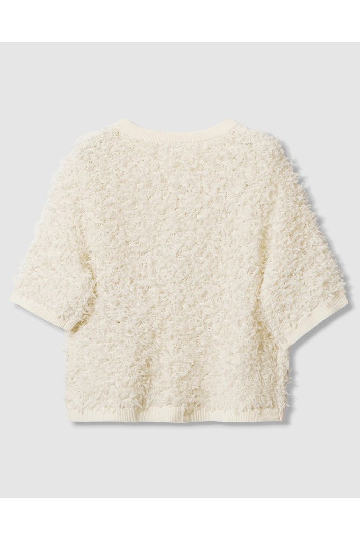 【アナイ/ANAYI】のチュールツイードプルオーバー インテリア・キッズ・メンズ・レディースファッション・服の通販 founy(ファニー) https://founy.com/ ファッション Fashion レディースファッション Fashion for Women トップス・カットソー Cut & Sew Tops ニット Knit Tops & Sweaters カジュアルプルオーバー・ニットトップス Pullovers & Knit Tops / Casual Pullovers 2025年 2025 2025-2026秋冬・A/W Autumn/Winter 2025–26 AW25–26 グラデーション Gradient, Ombre チュール Tulip, Tulip Motif メタル Metal, Metal Parts 半袖 Short Sleeve, Half Sleeve A/W・秋冬 Autumn/Winter |ID: prp329100004632849 ipo3291000000033341985
