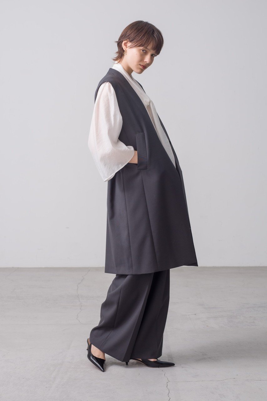 【エブール/ebure】の【店舗限定】ハイカウントオックスウール ワイドパンツ 人気、トレンドファッション・服の通販 founy(ファニー) 　ファッション　Fashion　レディースファッション　Fashion for Women　パンツ　Pants & Trousers　スラックス　Slacks, Dress Pants　ワイド　Wide, Wide Fit　other-6|ID: prp329100004632852 ipo3291000000035321349