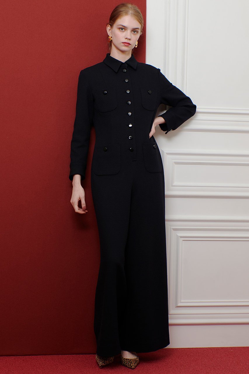 【アルアバイル/allureville】の【LOULOU WILLOUGHBY】ツイードオールインワン 人気、トレンドファッション・服の通販 founy(ファニー) 　ファッション　Fashion　レディースファッション　Fashion for Women　パンツ　Pants & Trousers　2025年　2025　2025-2026秋冬・A/W　Autumn/Winter 2025–26 AW25–26　ストレート　Straight, Straight Cut　ツイード／ツィード　Choker, Choker Necklace　ツイード　Twill, Twill Weave　トレンド　Trend, Trending Now　バランス　Balance, Style Balance　ポケット　Pocket, Pocket Detail　ワイド　Wide, Wide Fit　A/W・秋冬　Autumn/Winter　other-8|ID: prp329100004632855 ipo3291000000033342047