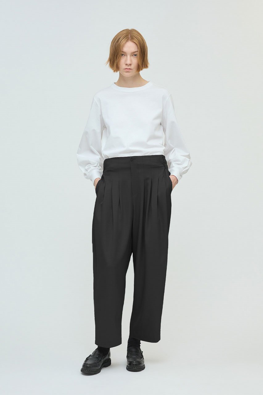 【ミズイロ インド/mizuiro ind】のhigh waist tuck PT パンツ 人気、トレンドファッション・服の通販 founy(ファニー) ファッション Fashion レディースファッション Fashion for Women パンツ Pants & Trousers フロント Front, Front Design プリーツ Pleats, Pleated other-6|ID: prp329100004632859 ipo3291000000033906277