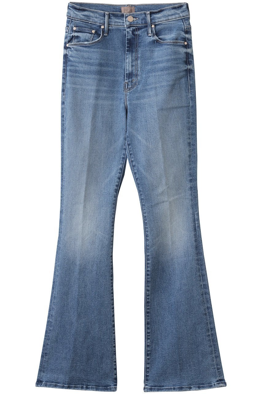 【マザー/MOTHER】のHIGH WAISTED WEEKENDER SKIMP フレアデニム (SWN) インテリア・キッズ・メンズ・レディースファッション・服の通販 founy(ファニー) 　ファッション　Fashion　レディースファッション　Fashion for Women　パンツ　Pants & Trousers　デニムパンツ・ジーンズ・美脚デニム　Denim Jeans & Pants　ダメージ　Distressed, Destroyed　デニム　Denim, Jeans Material　フレア　Flare, Flared　定番　Standard, Basic Item　ブルー|ID: prp329100004632867 ipo3291000000035562578