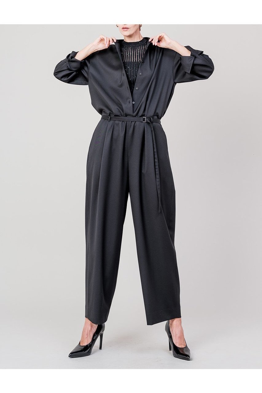 【ドメル/DOMELLE】のREDA ツイル ジャンプスーツ 人気、トレンドファッション・服の通販 founy(ファニー) 　ファッション　Fashion　レディースファッション　Fashion for Women　パンツ　Pants & Trousers　2025年　2025　2025-2026秋冬・A/W　Autumn/Winter 2025–26 AW25–26　イタリア　Italy　シンプル　Simple, Minimal　スーツ　Suit, Formalwear　ツイル　Twist, Twisted Detail　ブラウジング　Blouson Silhouette, Cinched Waist　ワイド　Wide, Wide Fit　ワーク　Workwear, Utility Style　A/W・秋冬　Autumn/Winter　other-7|ID: prp329100004632871 ipo3291000000033342170