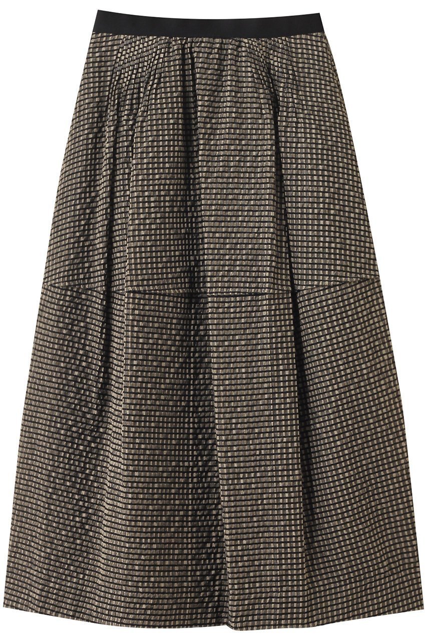 【デパリエ/DEPAREILLE】のシアーサッカーチェックスカート 人気、トレンドファッション・服の通販 founy(ファニー) 　ファッション　Fashion　レディースファッション　Fashion for Women　スカート　Skirts　ロングスカート　Long Skirts / Maxi & Midi Skirts　2025年　2025　2025-2026秋冬・A/W　Autumn/Winter 2025–26 AW25–26　チェック　Check, Plaid, Tartan　フェミニン　Feminine, Girly　フレア　Flare, Flared　ロング　Long, Long-Length　エレガント 上品　Elegant　A/W・秋冬　Autumn/Winter　 other-1|ID: prp329100004632879 ipo3291000000033342237