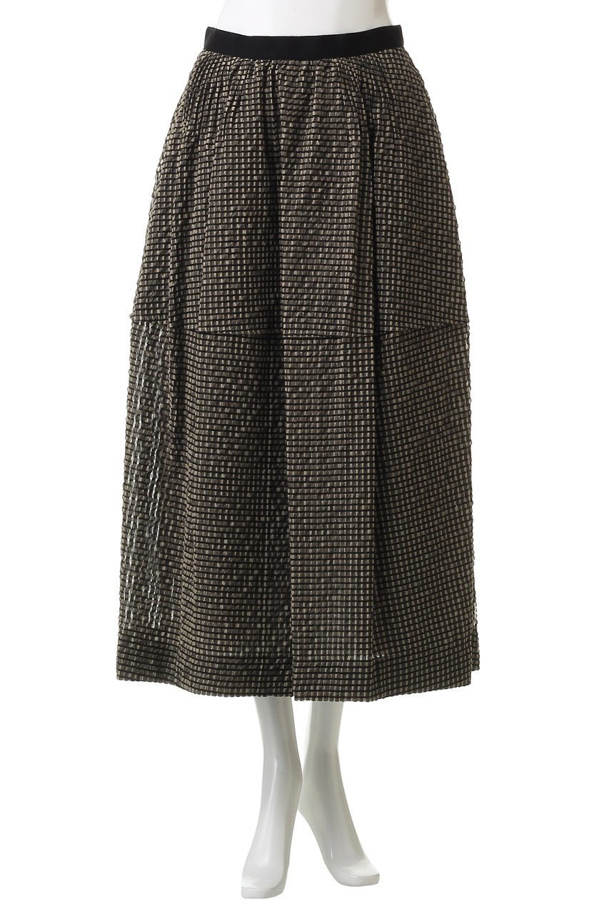 【デパリエ/DEPAREILLE】のシアーサッカーチェックスカート 人気、トレンドファッション・服の通販 founy(ファニー) 　ファッション　Fashion　レディースファッション　Fashion for Women　スカート　Skirts　ロングスカート　Long Skirts / Maxi & Midi Skirts　2025年　2025　2025-2026秋冬・A/W　Autumn/Winter 2025–26 AW25–26　チェック　Check, Plaid, Tartan　フェミニン　Feminine, Girly　フレア　Flare, Flared　ロング　Long, Long-Length　エレガント 上品　Elegant　A/W・秋冬　Autumn/Winter　other-2|ID: prp329100004632879 ipo3291000000033342241