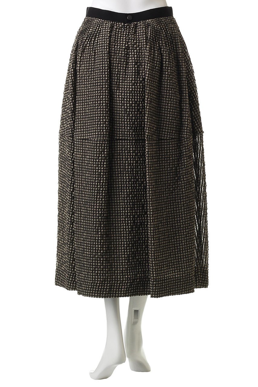 【デパリエ/DEPAREILLE】のシアーサッカーチェックスカート 人気、トレンドファッション・服の通販 founy(ファニー) 　ファッション　Fashion　レディースファッション　Fashion for Women　スカート　Skirts　ロングスカート　Long Skirts / Maxi & Midi Skirts　2025年　2025　2025-2026秋冬・A/W　Autumn/Winter 2025–26 AW25–26　チェック　Check, Plaid, Tartan　フェミニン　Feminine, Girly　フレア　Flare, Flared　ロング　Long, Long-Length　エレガント 上品　Elegant　A/W・秋冬　Autumn/Winter　other-4|ID: prp329100004632879 ipo3291000000033342245