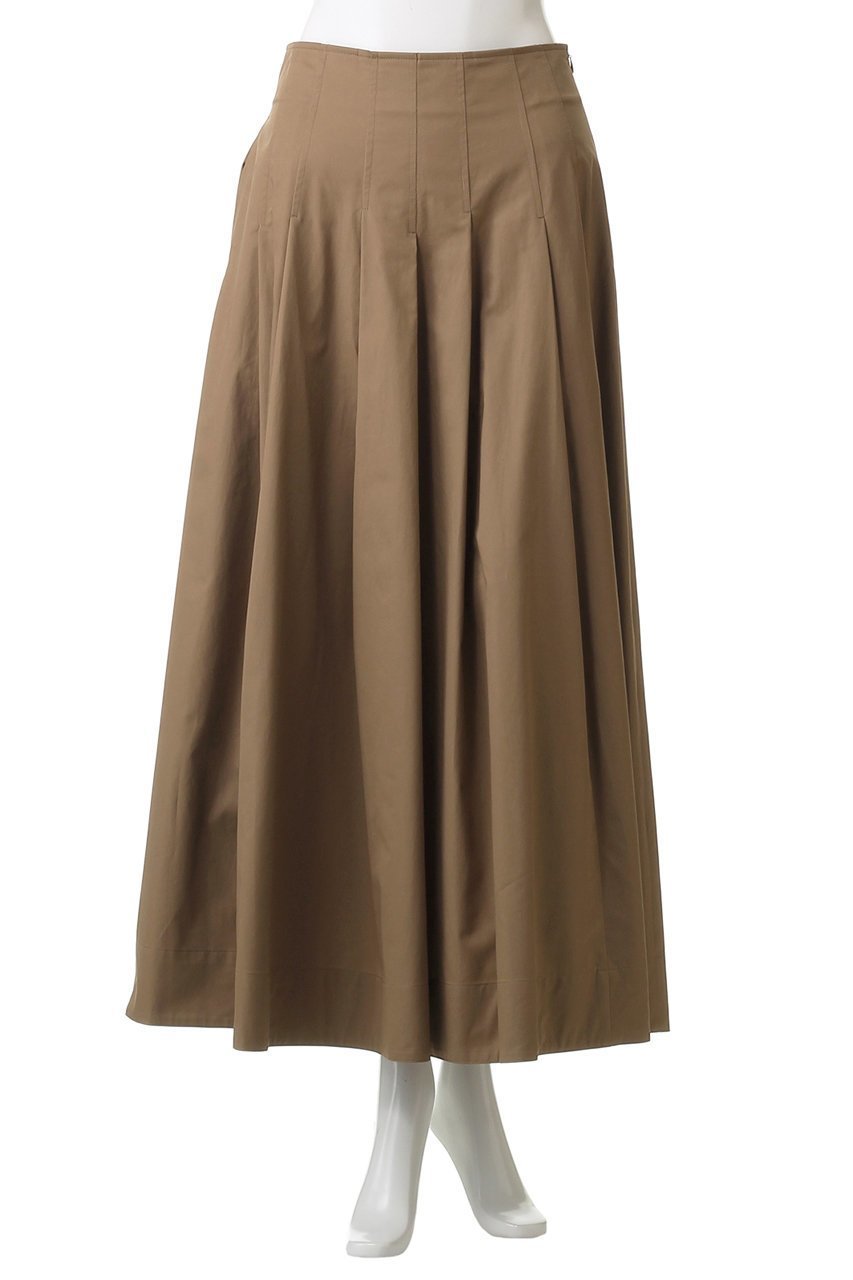 【プルミエ アロンディスモン/1er Arrondissement】のタイプライタータックスカート 人気、トレンドファッション・服の通販 founy(ファニー) 　ファッション　Fashion　レディースファッション　Fashion for Women　スカート　Skirts　ロングスカート　Long Skirts / Maxi & Midi Skirts　エレガント 上品　Elegant　タイプライター　Typewriter Fabric, Crisp Cotton　バランス　Balance, Style Balance　フレア　Flare, Flared　ロング　Long, Long-Length　再入荷　Restock / Back in Stock　other-2|ID: prp329100004632881 ipo3291000000035631047