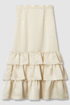 【アルアバイル/allureville】の【LOULOU WILLOUGHBY】トリアセサテンティアードスカート 人気、トレンドファッション・服の通販 founy(ファニー) ファッション Fashion レディースファッション Fashion for Women スカート Skirts ティアードスカート Tiered Skirts ロングスカート Long Skirts / Maxi & Midi Skirts 2025年 2025 2025-2026秋冬・A/W Autumn/Winter 2025–26 AW25–26 サテン Satin, Glossy Fabric ティアード Tiered, Tiered Style ティアードスカート Tiered Skirt, Flounced Skirt ドレープ Drape, Draping Fabric ロング Long, Long-Length A/W・秋冬 Autumn/Winter thumbnail アイボリー|ID: prp329100004632883 ipo3291000000033342273