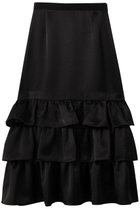 【アルアバイル/allureville】の【LOULOU WILLOUGHBY】トリアセサテンティアードスカート ブラック|ID: prp329100004632883 ipo3291000000034168454