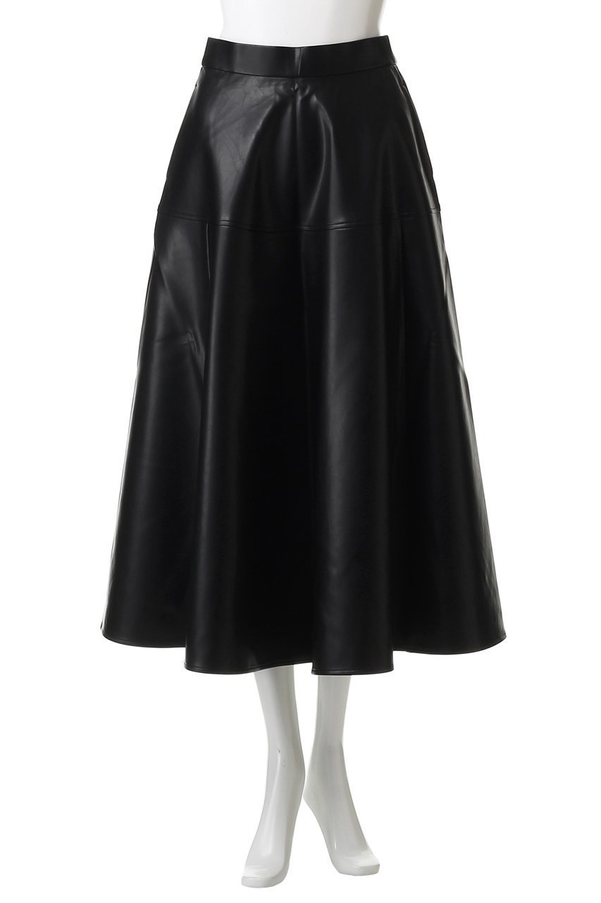 【マリリンムーン/MARILYN MOON】のソフトフェイクレザーサーキュラースカート 人気、トレンドファッション・服の通販 founy(ファニー) 　ファッション　Fashion　レディースファッション　Fashion for Women　スカート　Skirts　2025年　2025　2025-2026秋冬・A/W　Autumn/Winter 2025–26 AW25–26　ドレープ　Drape, Draping Fabric　モダン　Modern, Contemporary　A/W・秋冬　Autumn/Winter　other-2|ID: prp329100004632888 ipo3291000000033342304