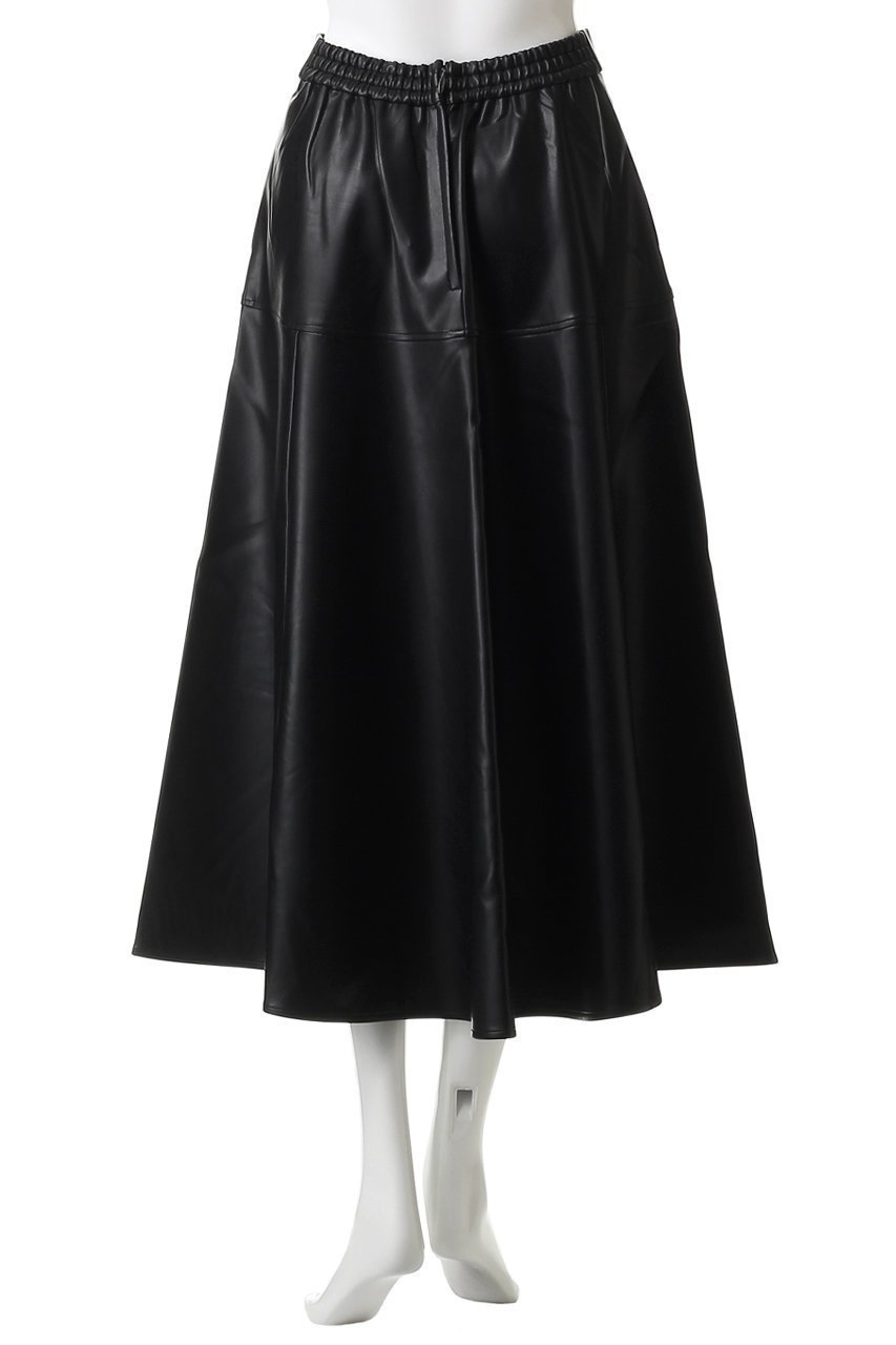 【マリリンムーン/MARILYN MOON】のソフトフェイクレザーサーキュラースカート 人気、トレンドファッション・服の通販 founy(ファニー) 　ファッション　Fashion　レディースファッション　Fashion for Women　スカート　Skirts　2025年　2025　2025-2026秋冬・A/W　Autumn/Winter 2025–26 AW25–26　ドレープ　Drape, Draping Fabric　モダン　Modern, Contemporary　A/W・秋冬　Autumn/Winter　other-4|ID: prp329100004632888 ipo3291000000033342306