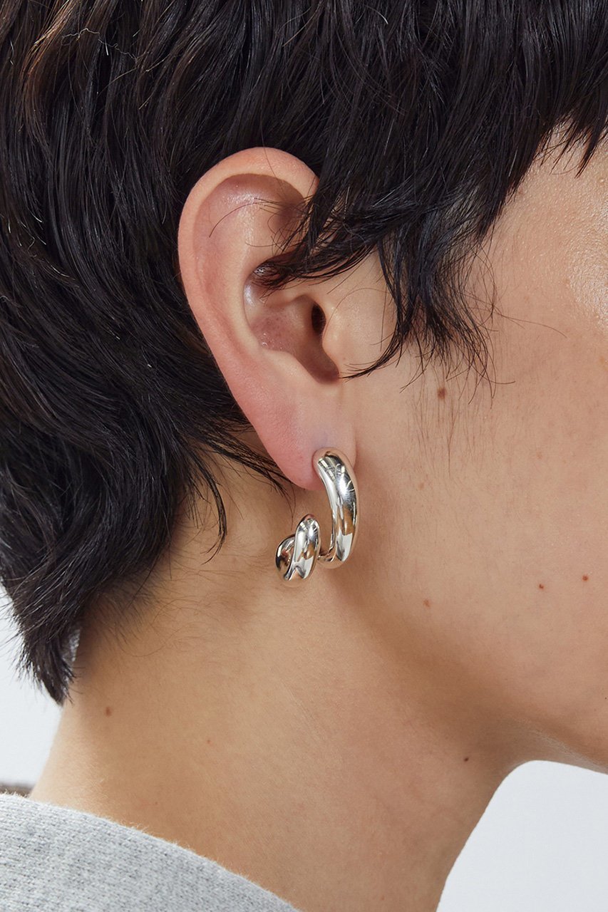 【プルミエ アロンディスモン/1er Arrondissement】の【PHILIPPE AUDIBERT】2ラインピアス 人気、トレンドファッション・服の通販 founy(ファニー) 　ファッション　Fashion　レディースファッション　Fashion for Women　ジュエリー　Jewelry　ファッションリング　Fashion Rings　イヤリング・フープ・ドロップタイプ　Hoop, Drop & Clip Earrings　イヤリング　Earrings　シンプル　Simple, Minimal　フランス　France, French　フープ　Hoop, Hoop Earrings　other-5|ID: prp329100004633571 ipo3291000000033562755