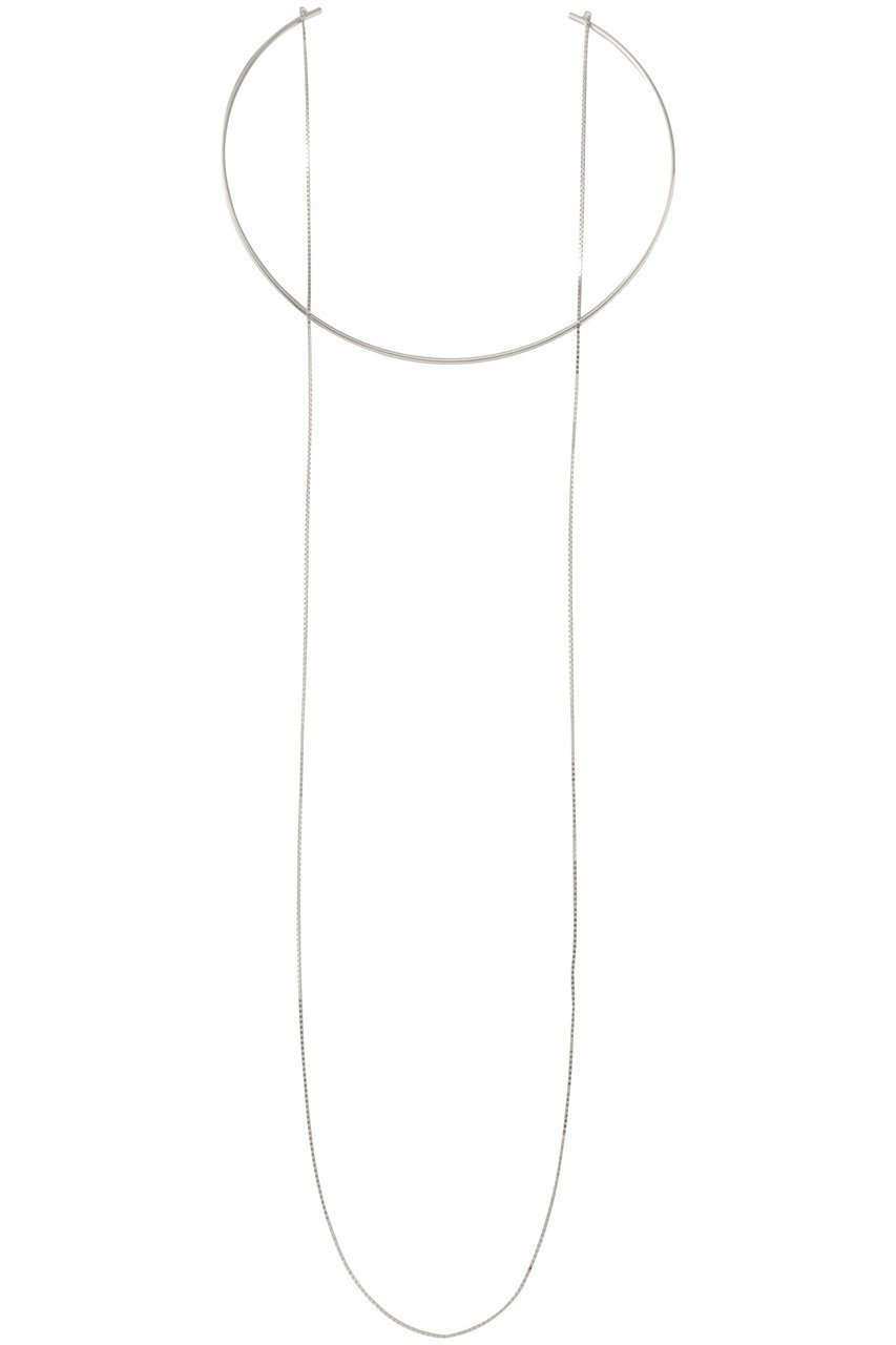 【アルアバイル/allureville】のレイヤードチョーカー インテリア・キッズ・メンズ・レディースファッション・服の通販 founy(ファニー) 　ファッション　Fashion　レディースファッション　Fashion for Women　ジュエリー　Jewelry　ネックレス　Necklaces & Pendants　シルバー　Silver, Metallic Silver　シンプル　Simple, Minimal　チェーン　Chain, Chain Strap　ドッキング　Docking, Mixed Material　ネックレス　Necklace, Pendant Necklace　ロング　Long, Long-Length　シルバー|ID: prp329100004633576 ipo3291000000035510247