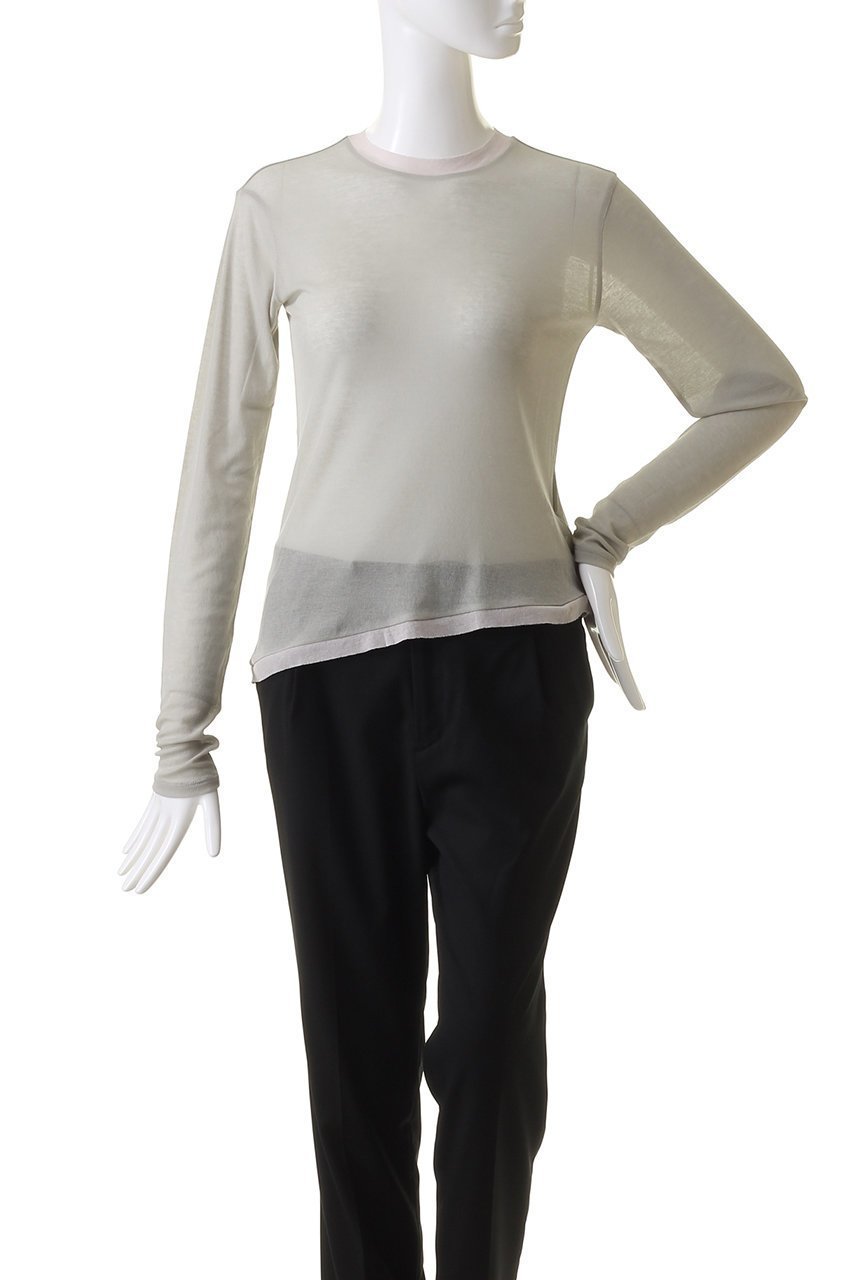 【リムアーク/RIM.ARK】のCotton diagonal cut tops/カットソー 人気、トレンドファッション・服の通販 founy(ファニー) 　ファッション　Fashion　レディースファッション　Fashion for Women　トップス・カットソー　Cut & Sew Tops　シャツ・ブラウス・オフィスカジュアル　Elegant Blouses & Button-Ups　ロングTシャツ・Tシャツ　Longline T-Shirts & Tees　カットソー・ベーシックTシャツ　Cut-and-Sewn Tops / Stretch Tees & Basics　インナー　Innerwear　カッティング　Cutting Detail　カットソー　Cut and Sewn Top　スリーブ　Sleeve, Long Sleeve / Short Sleeve　ロング　Long, Long-Length　軽量　Lightweight, Ultra Light　other-2|ID: prp329100004633582 ipo3291000000033356115