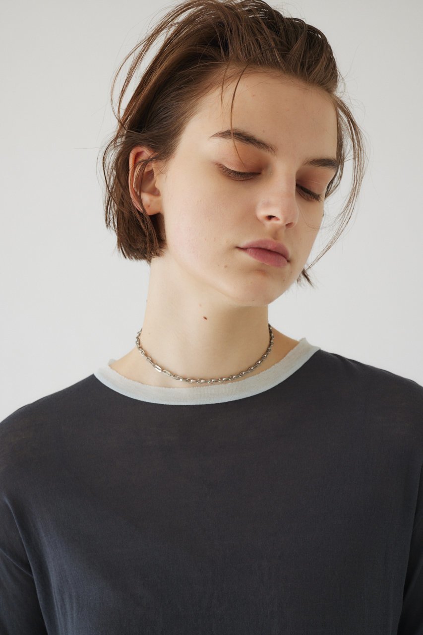 【リムアーク/RIM.ARK】のCotton diagonal cut tops/カットソー 人気、トレンドファッション・服の通販 founy(ファニー) 　ファッション　Fashion　レディースファッション　Fashion for Women　トップス・カットソー　Cut & Sew Tops　シャツ・ブラウス・オフィスカジュアル　Elegant Blouses & Button-Ups　ロングTシャツ・Tシャツ　Longline T-Shirts & Tees　カットソー・ベーシックTシャツ　Cut-and-Sewn Tops / Stretch Tees & Basics　インナー　Innerwear　カッティング　Cutting Detail　カットソー　Cut and Sewn Top　スリーブ　Sleeve, Long Sleeve / Short Sleeve　ロング　Long, Long-Length　軽量　Lightweight, Ultra Light　other-6|ID: prp329100004633582 ipo3291000000033356119