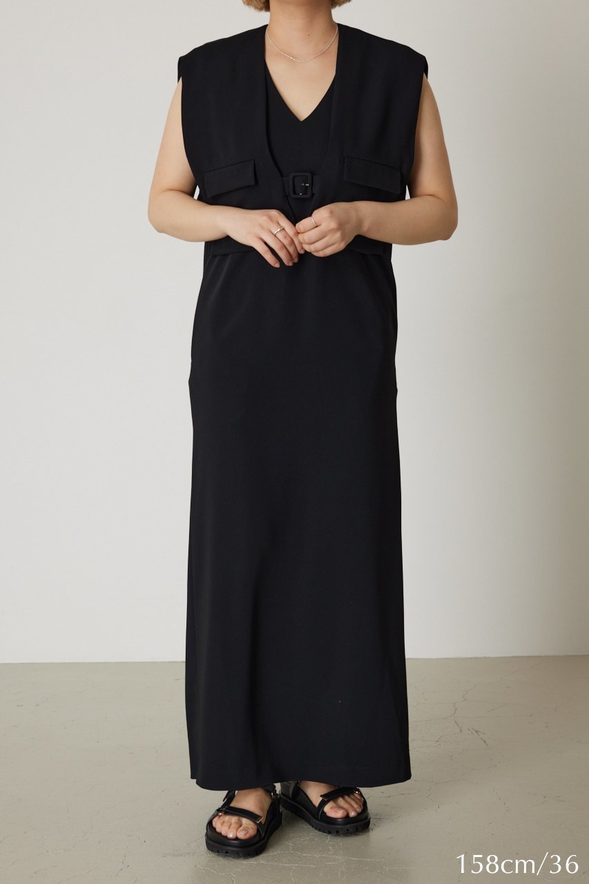 【リムアーク/RIM.ARK】のVest set manish dress/ドレス・ワンピース 人気、トレンドファッション・服の通販 founy(ファニー) 　ファッション　Fashion　レディースファッション　Fashion for Women　アウター　Coat / Outerwear Collection　ワンピース　Dresses　フォーマル・パーティードレス・結婚式用ドレス　Elegant & Casual Dresses　チュニック　Tunic Tops & Dresses　スタイリッシュ　Stylish, Fashionable　チュニック　Tunic, Long Top　ドレス　Dress, One-Piece　フォーマル　Formal, Dressy　ベスト　Vest, Waistcoat　モチーフ　Motif, Design Theme　ロング　Long, Long-Length　other-8|ID: prp329100004633584 ipo3291000000033356137