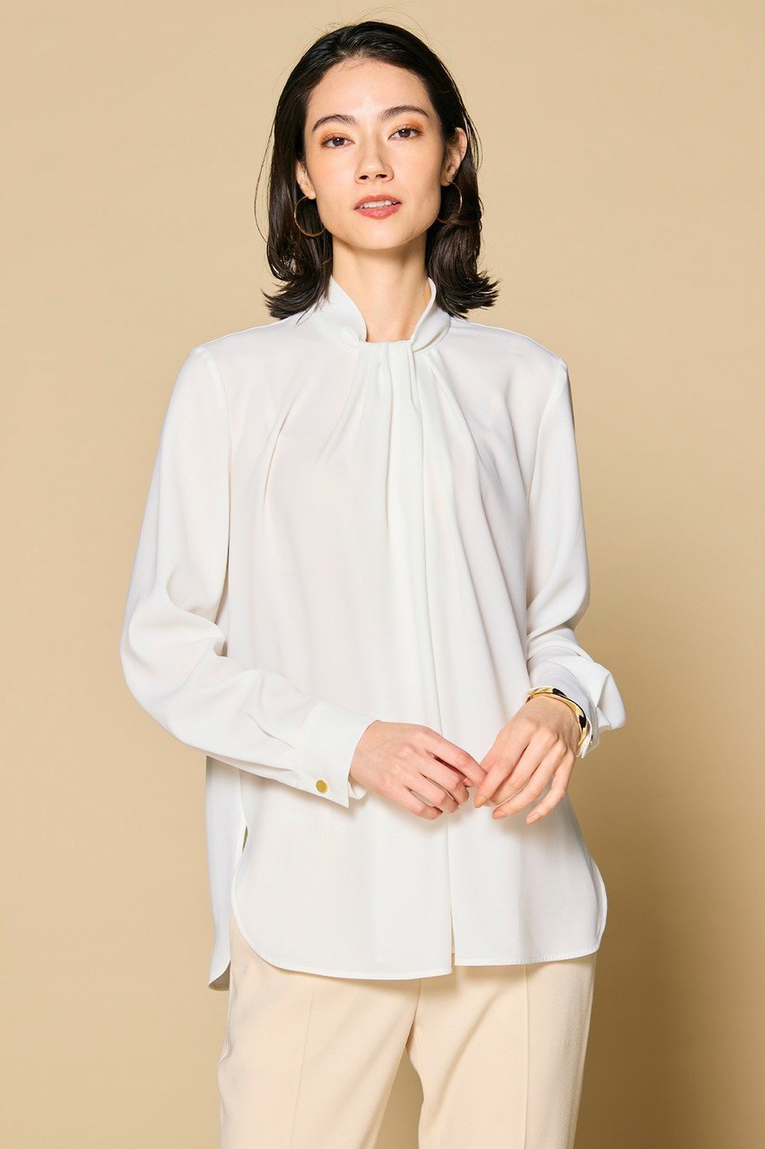 【ベイジ,/BEIGE,】のANITA(アニータ)/ブラウス 人気、トレンドファッション・服の通販 founy(ファニー) 　ファッション　Fashion　レディースファッション　Fashion for Women　トップス・カットソー　Cut & Sew Tops　シャツ・ブラウス・オフィスカジュアル　Elegant Blouses & Button-Ups　サテン　Satin, Glossy Fabric　ジャケット　Jacket, Outerwear　スリーブ　Sleeve, Long Sleeve / Short Sleeve　ドレープ　Drape, Draping Fabric　ロング　Long, Long-Length　other-7|ID: prp329100004633585 ipo3291000000033886504