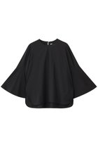 【デパリエ/DEPAREILLE】のシルクフレアスリーブブラウス ブラック|ID:prp329100004633586