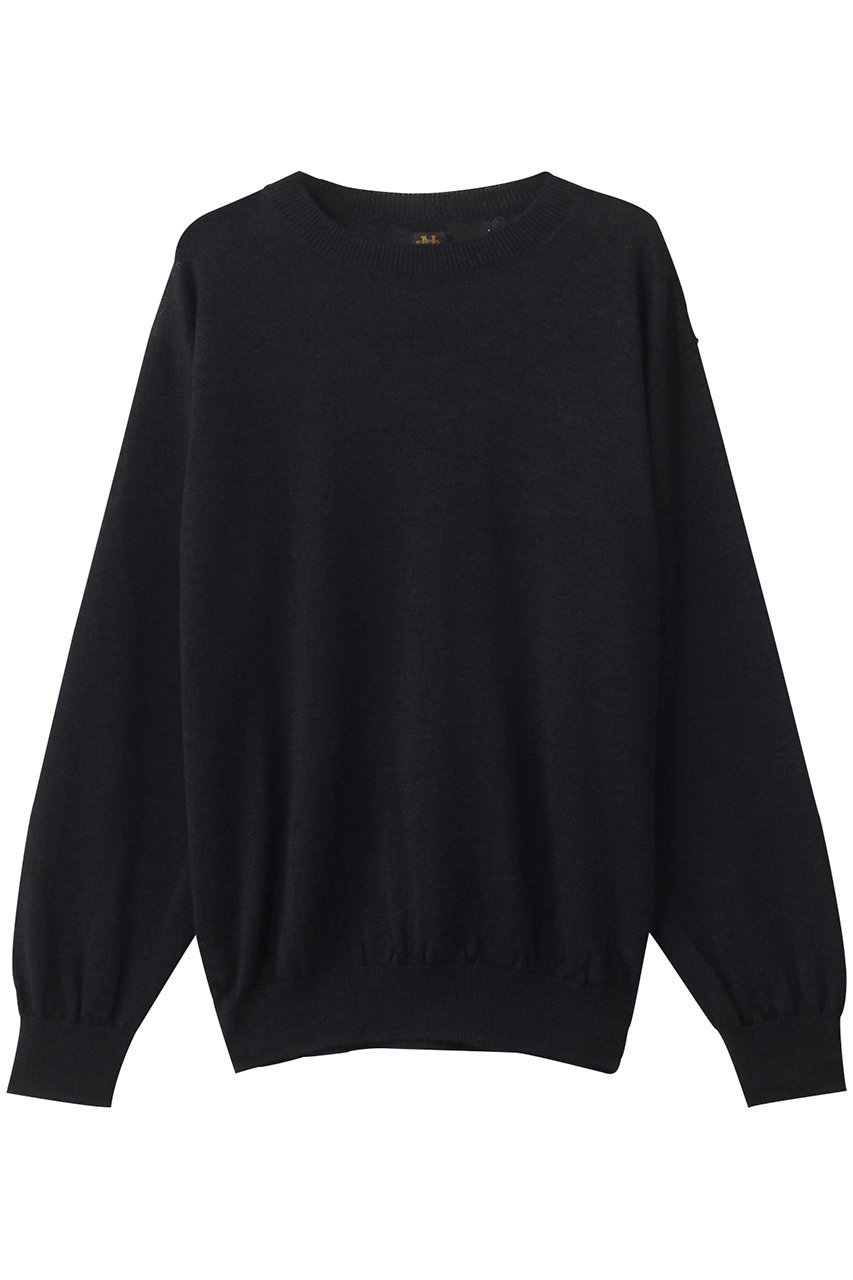 【バトナー/BATONER / MEN】の【MEN】ラミー ウール クルーネック インテリア・キッズ・メンズ・レディースファッション・服の通販 founy(ファニー) ファッション Fashion メンズファッション Fashion for Men トップス・カットソー Cut & Sew Tops ニット・セーター / 定番トップス Knit Tops & Sweaters シンプル Simple, Minimal スラックス Slacks, Dress Pants センター Center, Center Line デニム Denim, Jeans Material 定番 Standard, Basic Item ネイビー|ID: prp329100004633587 ipo3291000000035784623