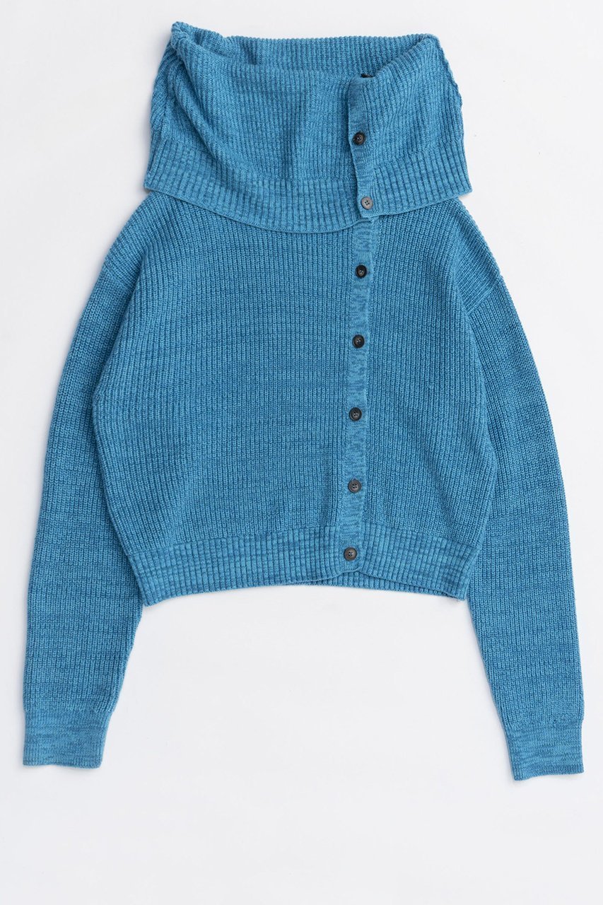 【メゾンスペシャル/MAISON SPECIAL】のMultiway Off Shoulder Knit Pullover/マルチウェイオフショルニットプルオーバー インテリア・キッズ・メンズ・レディースファッション・服の通販 founy(ファニー) 　ファッション　Fashion　レディースファッション　Fashion for Women　トップス・カットソー　Cut & Sew Tops　ニット　Knit Tops & Sweaters　カジュアルプルオーバー・ニットトップス　Pullovers & Knit Tops / Casual Pullovers　カーディガン　Cardigan, Knitwear　シンプル　Simple, Minimal　ストレート　Straight, Straight Cut　スリーブ　Sleeve, Long Sleeve / Short Sleeve　ハイネック　High Neck, Mock Neck　バランス　Balance, Style Balance　フロント　Front, Front Design　防寒　Cold Protection, Winter-Ready　メランジ　Melange, Mixed Yarn　リラックス　Relax, Relaxed Fit　A/W・秋冬　Autumn/Winter　2025年　2025　2025-2026秋冬・A/W　Autumn/Winter 2025–26 AW25–26　BLU(ブルー)|ID: prp329100004633590 ipo3291000000033356178