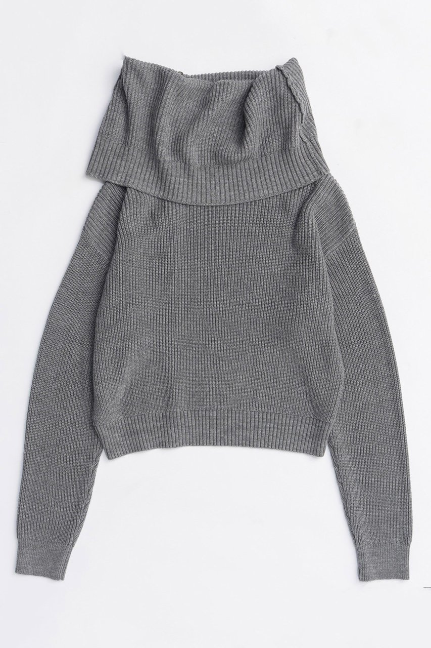 【メゾンスペシャル/MAISON SPECIAL】のMultiway Off Shoulder Knit Pullover/マルチウェイオフショルニットプルオーバー 人気、トレンドファッション・服の通販 founy(ファニー) 　ファッション　Fashion　レディースファッション　Fashion for Women　トップス・カットソー　Cut & Sew Tops　ニット　Knit Tops & Sweaters　カジュアルプルオーバー・ニットトップス　Pullovers & Knit Tops / Casual Pullovers　カーディガン　Cardigan, Knitwear　シンプル　Simple, Minimal　ストレート　Straight, Straight Cut　スリーブ　Sleeve, Long Sleeve / Short Sleeve　ハイネック　High Neck, Mock Neck　バランス　Balance, Style Balance　フロント　Front, Front Design　防寒　Cold Protection, Winter-Ready　メランジ　Melange, Mixed Yarn　リラックス　Relax, Relaxed Fit　A/W・秋冬　Autumn/Winter　2025年　2025　2025-2026秋冬・A/W　Autumn/Winter 2025–26 AW25–26　other-5|ID: prp329100004633590 ipo3291000000033356188