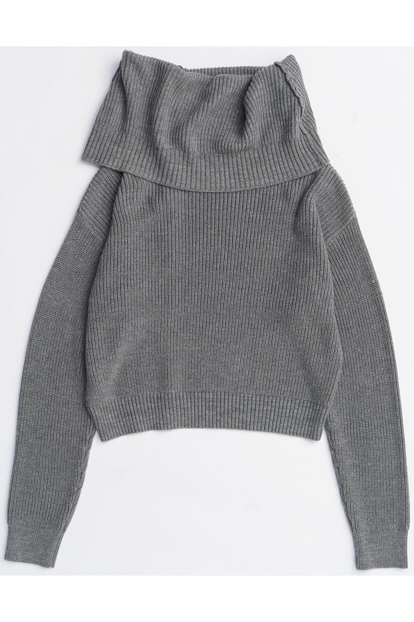 【メゾンスペシャル/MAISON SPECIAL】のMultiway Off Shoulder Knit Pullover/マルチウェイオフショルニットプルオーバー 人気、トレンドファッション・服の通販 founy(ファニー) 　ファッション　Fashion　レディースファッション　Fashion for Women　トップス・カットソー　Cut & Sew Tops　ニット　Knit Tops & Sweaters　カジュアルプルオーバー・ニットトップス　Pullovers & Knit Tops / Casual Pullovers　カーディガン　Cardigan, Knitwear　シンプル　Simple, Minimal　ストレート　Straight, Straight Cut　スリーブ　Sleeve, Long Sleeve / Short Sleeve　ハイネック　High Neck, Mock Neck　バランス　Balance, Style Balance　フロント　Front, Front Design　防寒　Cold Protection, Winter-Ready　メランジ　Melange, Mixed Yarn　リラックス　Relax, Relaxed Fit　A/W・秋冬　Autumn/Winter　2025年　2025　2025-2026秋冬・A/W　Autumn/Winter 2025–26 AW25–26　other-6|ID: prp329100004633590 ipo3291000000033356189