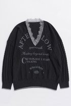 【メゾンスペシャル/MAISON SPECIAL】のPrinted Knit Tops/プリントニットトップス 人気、トレンドファッション・服の通販 founy(ファニー) ファッション Fashion レディースファッション Fashion for Women トップス・カットソー Cut & Sew Tops ニット Knit Tops & Sweaters カジュアルプルオーバー・ニットトップス Pullovers & Knit Tops / Casual Pullovers なめらか Smooth, Silky Texture フェミニン Feminine, Girly プリント Print, Printed Pattern ラバー Rubber, Rubber Sole レース Lace, Lace Fabric thumbnail BLK(ブラック)|ID: prp329100004633594 ipo3291000000033356223