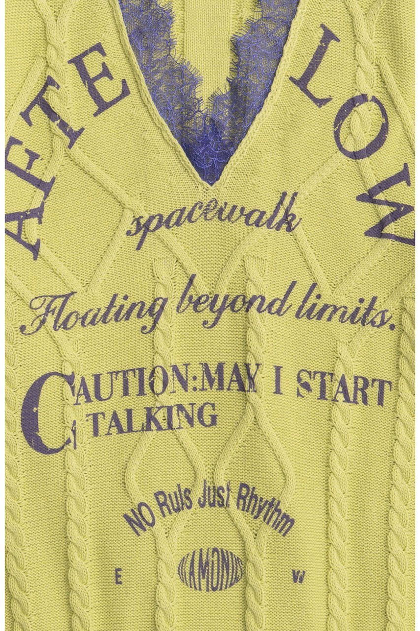 【メゾンスペシャル/MAISON SPECIAL】のPrinted Knit Tops/プリントニットトップス 人気、トレンドファッション・服の通販 founy(ファニー) ファッション Fashion レディースファッション Fashion for Women トップス・カットソー Cut & Sew Tops ニット Knit Tops & Sweaters カジュアルプルオーバー・ニットトップス Pullovers & Knit Tops / Casual Pullovers なめらか Smooth, Silky Texture フェミニン Feminine, Girly プリント Print, Printed Pattern ラバー Rubber, Rubber Sole レース Lace, Lace Fabric other-3|ID: prp329100004633594 ipo3291000000033356229