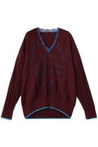 【メゾンスペシャル/MAISON SPECIAL】のPrinted Knit Tops/プリントニットトップス BRD(ボルドー)|ID: prp329100004633594 ipo3291000000036013127